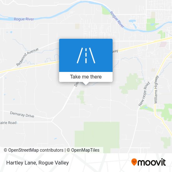 Mapa de Hartley Lane