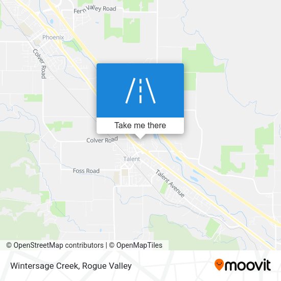 Wintersage Creek map