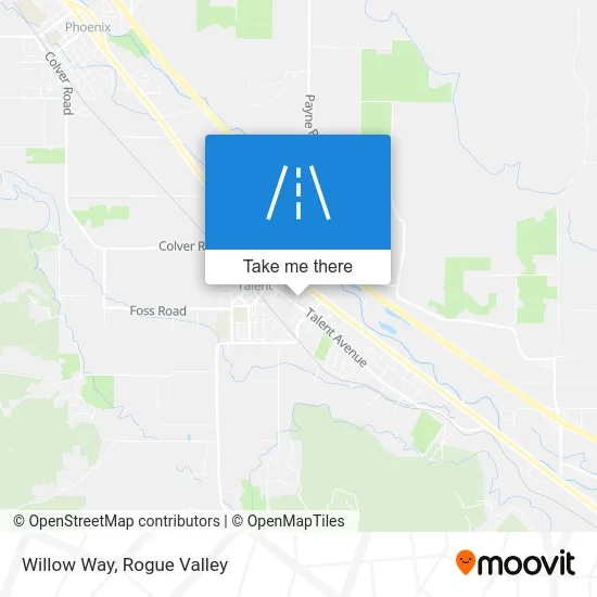 Willow Way map