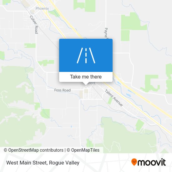 West Main Street map