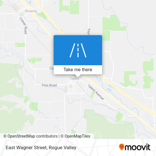 East Wagner Street map
