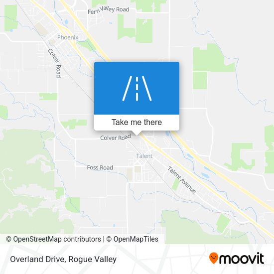 Overland Drive map