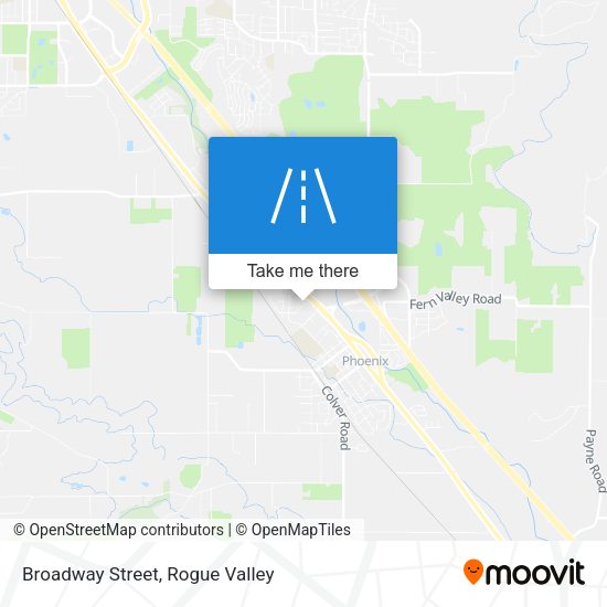 Broadway Street map