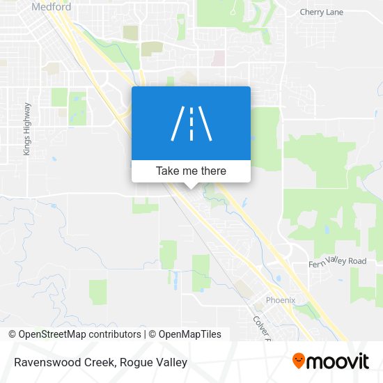 Ravenswood Creek map