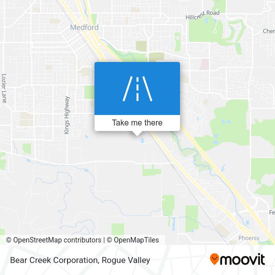 Bear Creek Corporation map