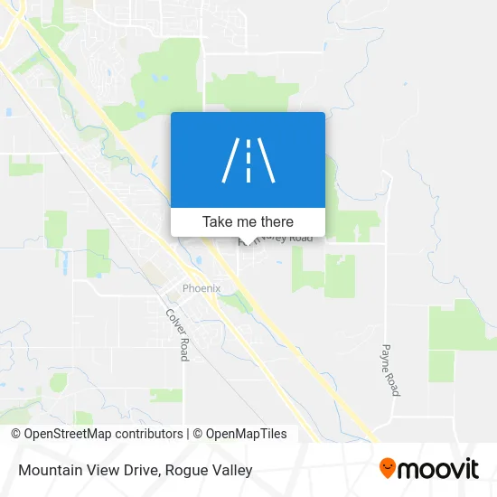 Mountain View Drive map