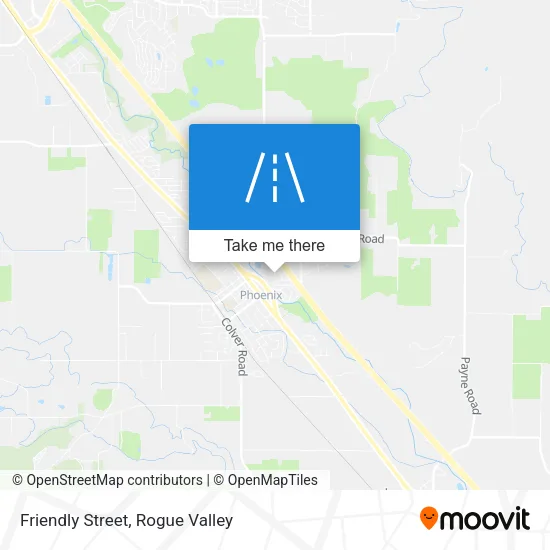 Friendly Street map
