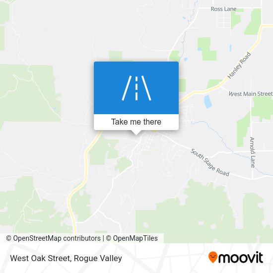 West Oak Street map