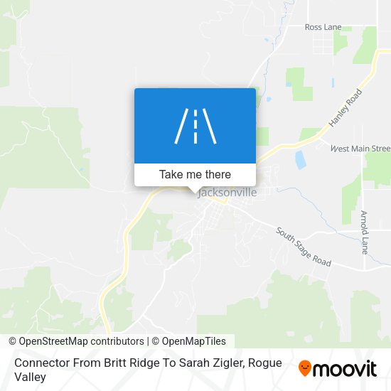 Connector From Britt Ridge To Sarah Zigler map