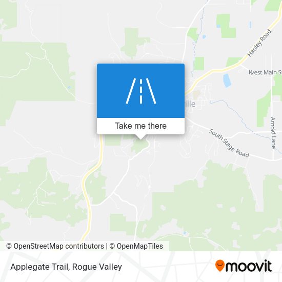Mapa de Applegate Trail