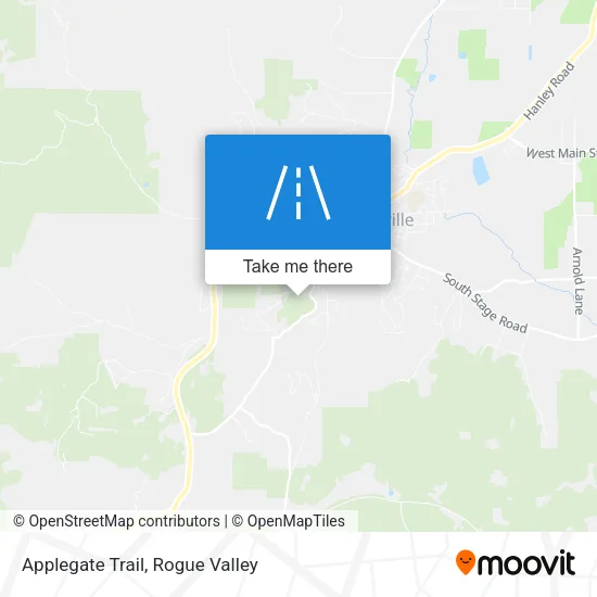 Applegate Trail map