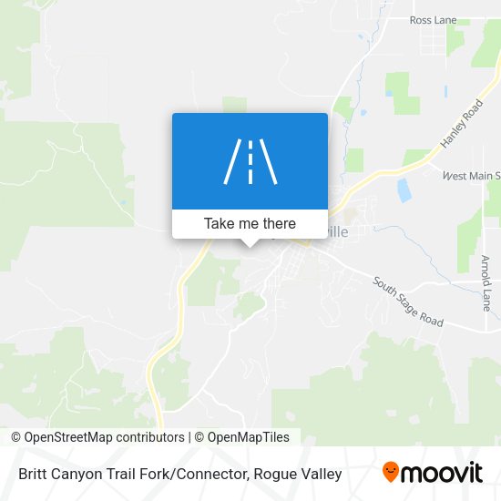 Britt Canyon Trail Fork / Connector map