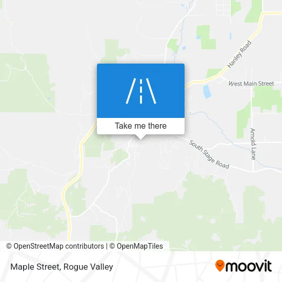 Maple Street map