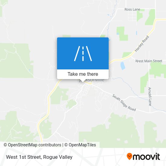 Mapa de West 1st Street