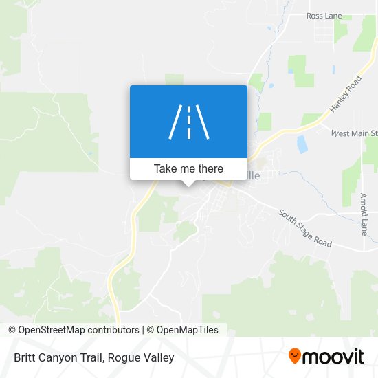 Britt Canyon Trail map