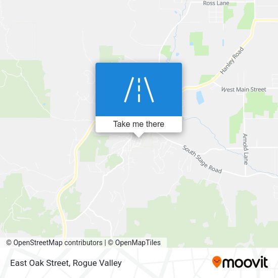 East Oak Street map