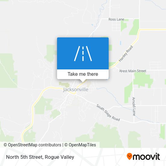 North 5th Street map