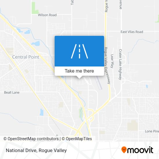 National Drive map