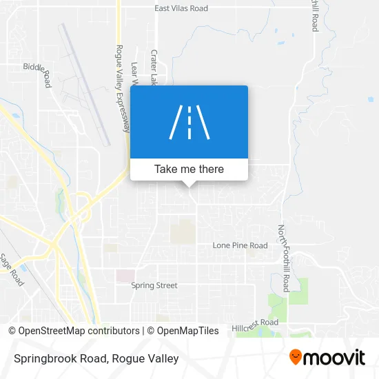 Springbrook Road map