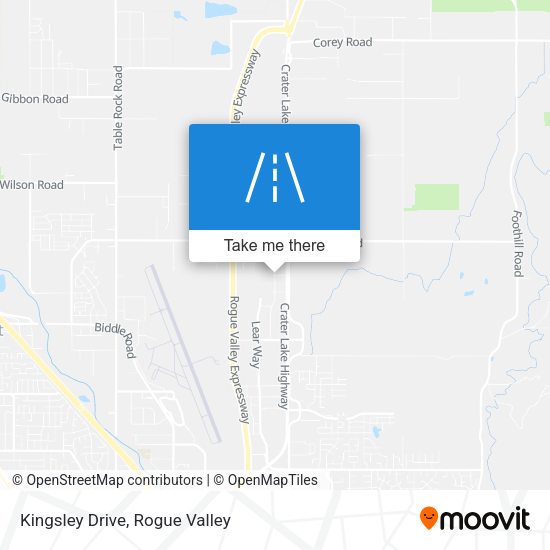 Kingsley Drive map