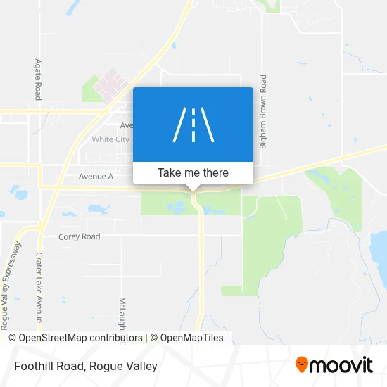 Foothill Road map
