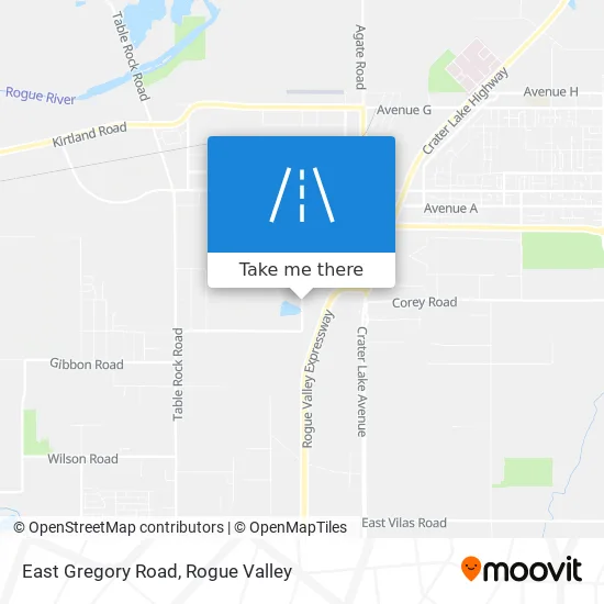 East Gregory Road map