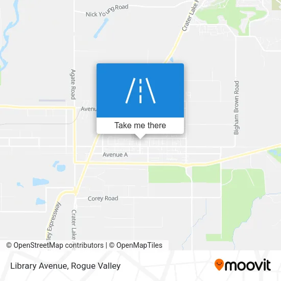 Library Avenue map