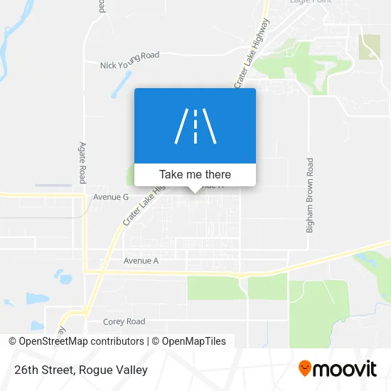 26th Street map