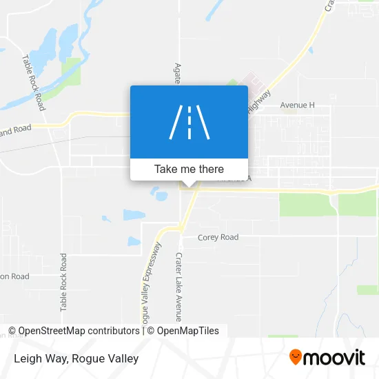 Leigh Way map