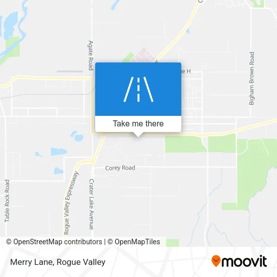 Merry Lane map