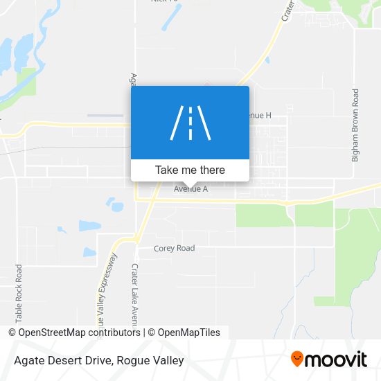 Agate Desert Drive map