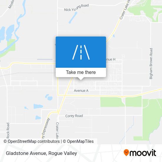 Gladstone Avenue map