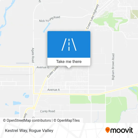 Kestrel Way map