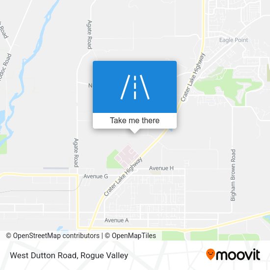 West Dutton Road map