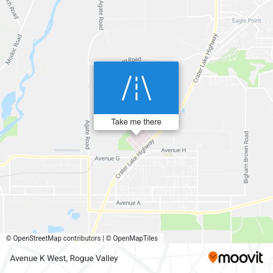 Avenue K West map