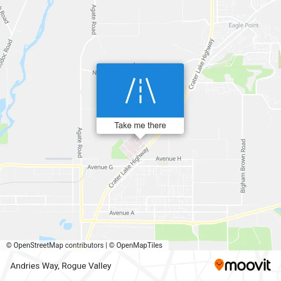 Andries Way map