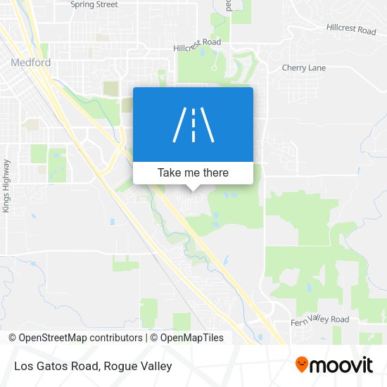 Los Gatos Road map