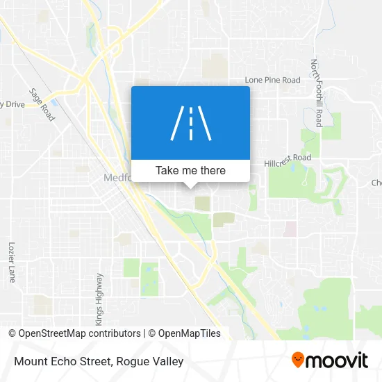 Mount Echo Street map