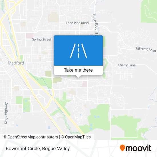 Bowmont Circle map
