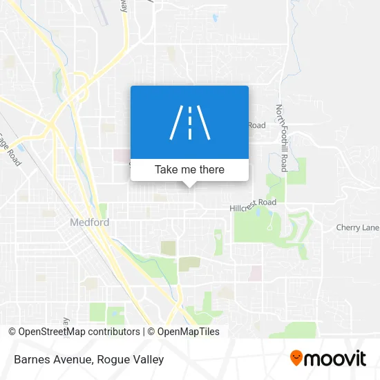 Barnes Avenue map