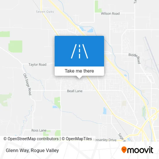 Glenn Way map