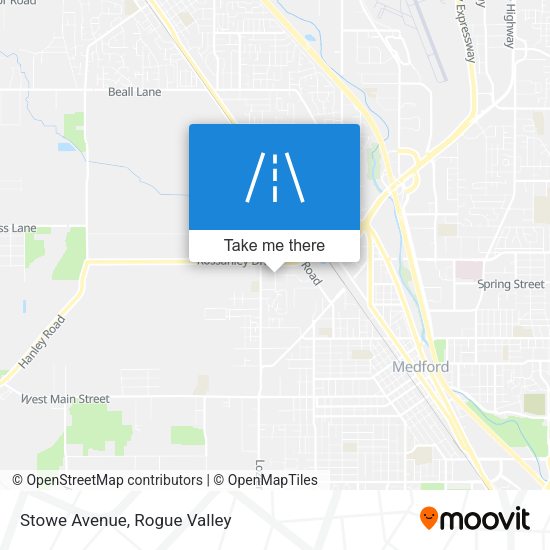 Stowe Avenue map