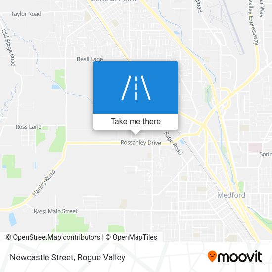 Newcastle Street map