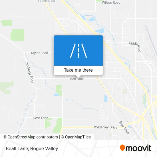 Beall Lane map
