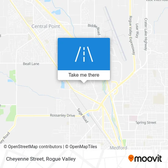 Cheyenne Street map