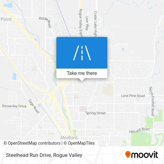 Steelhead Run Drive map