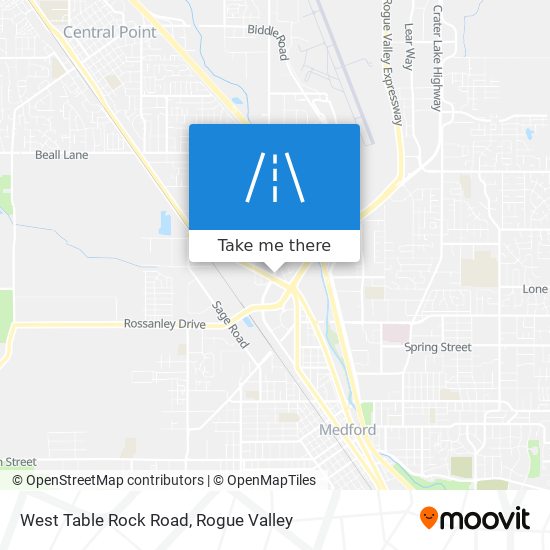 Mapa de West Table Rock Road