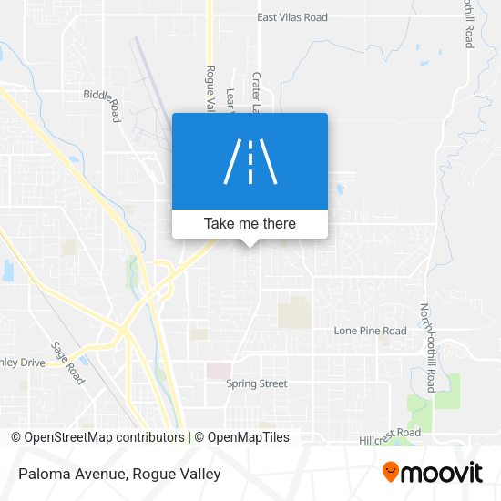 Mapa de Paloma Avenue