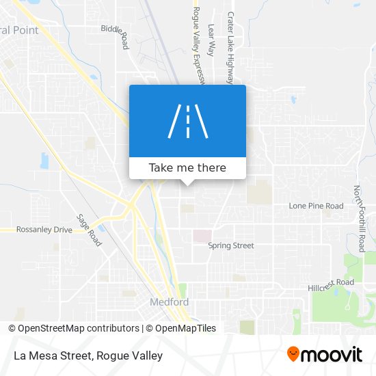 La Mesa Street map