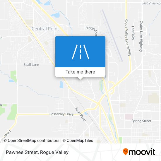 Pawnee Street map